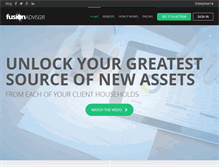 Tablet Screenshot of fusionadvisor.com